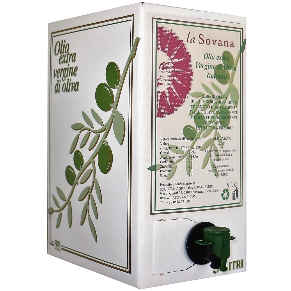 Extra Virgin Olive Oil 5 Lt Bag in Box Azienda vitivinicola Le Buche